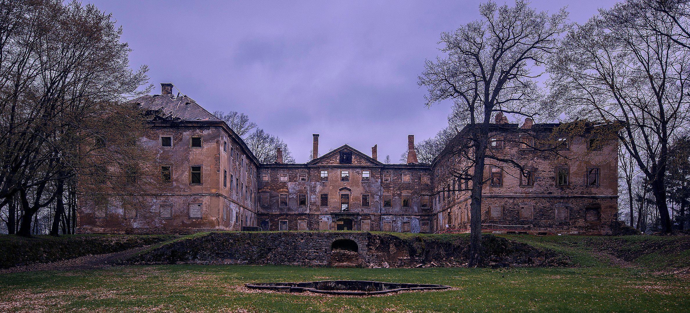 Schloß Lipova, Parkseite