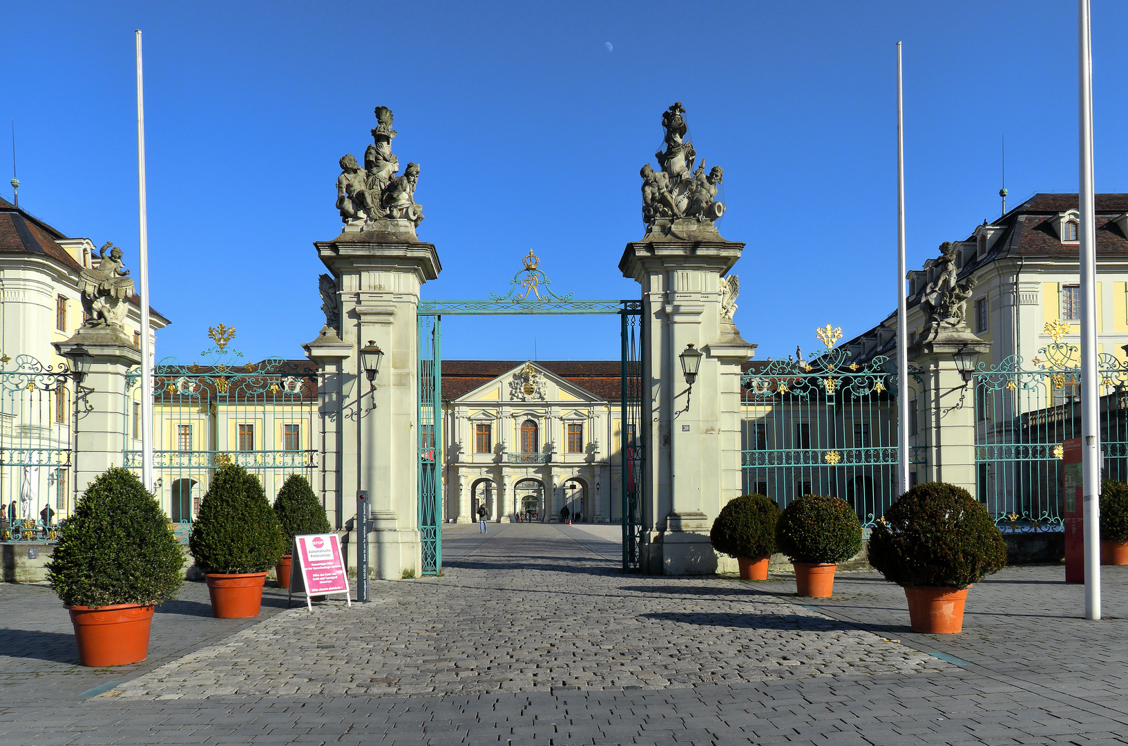 Schloss Ludwigsburg Eingangsbereich Westseite