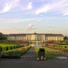 Schloss Ludwigsburg mit Schlossgarten im späten Nachmittagslicht des vergangenen Septembers