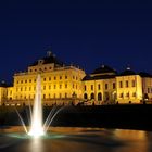 Schloss Ludwigsburg Nordseite dunkelblaue Stunde