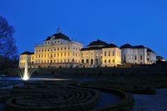Schloss Ludwigsburg Nordseite zur blauen Stunde