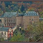 Schloss Malberg mit Schlosskapelle in der Eifel...