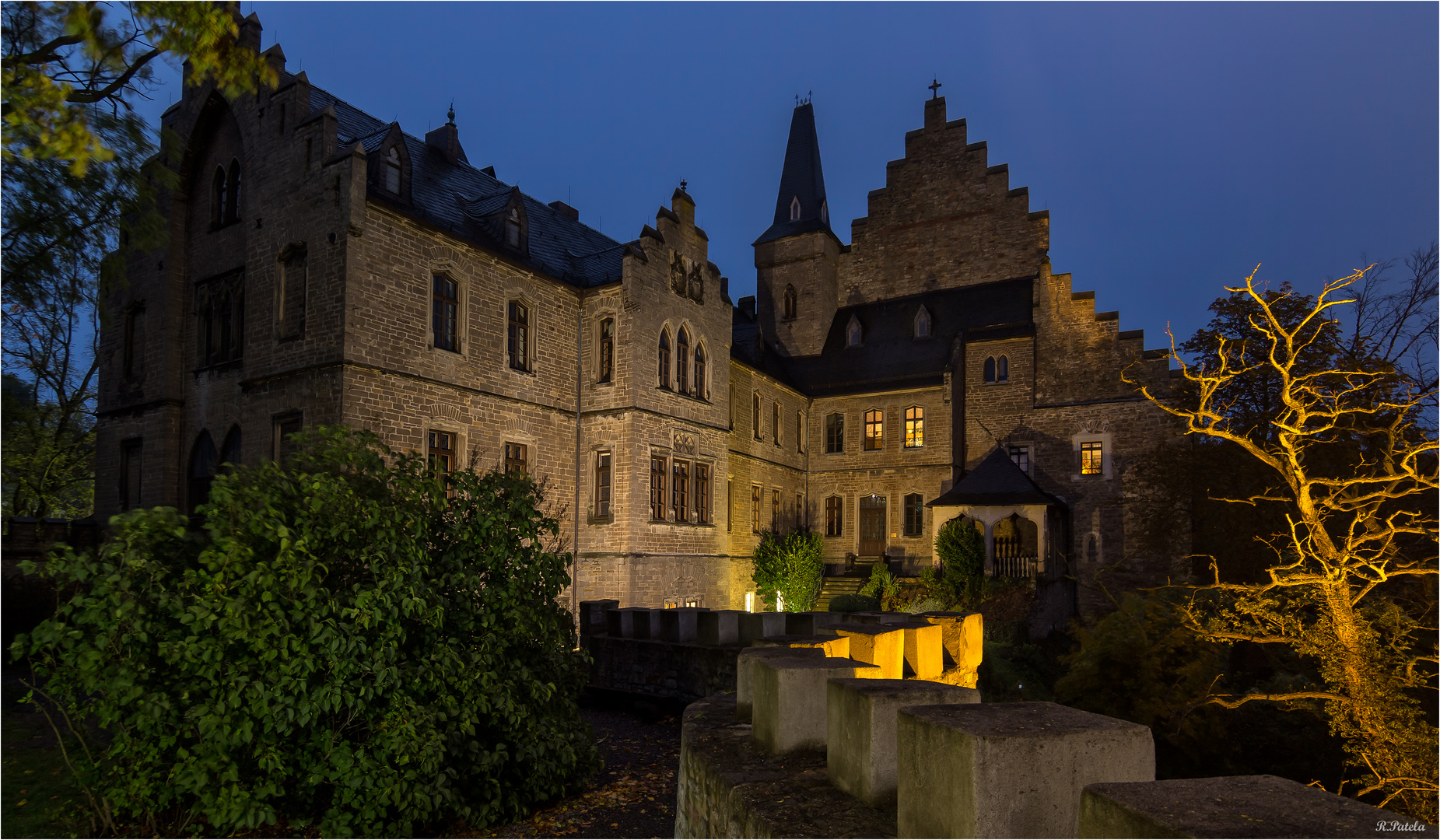 Schloss Mansfeld im Regen