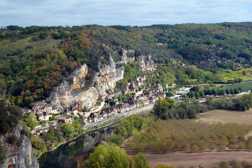 Schloss Marquessac - Blick auf La Roque-Gageac