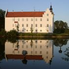 Schloss Meilgaard bei Sonnenuntergang