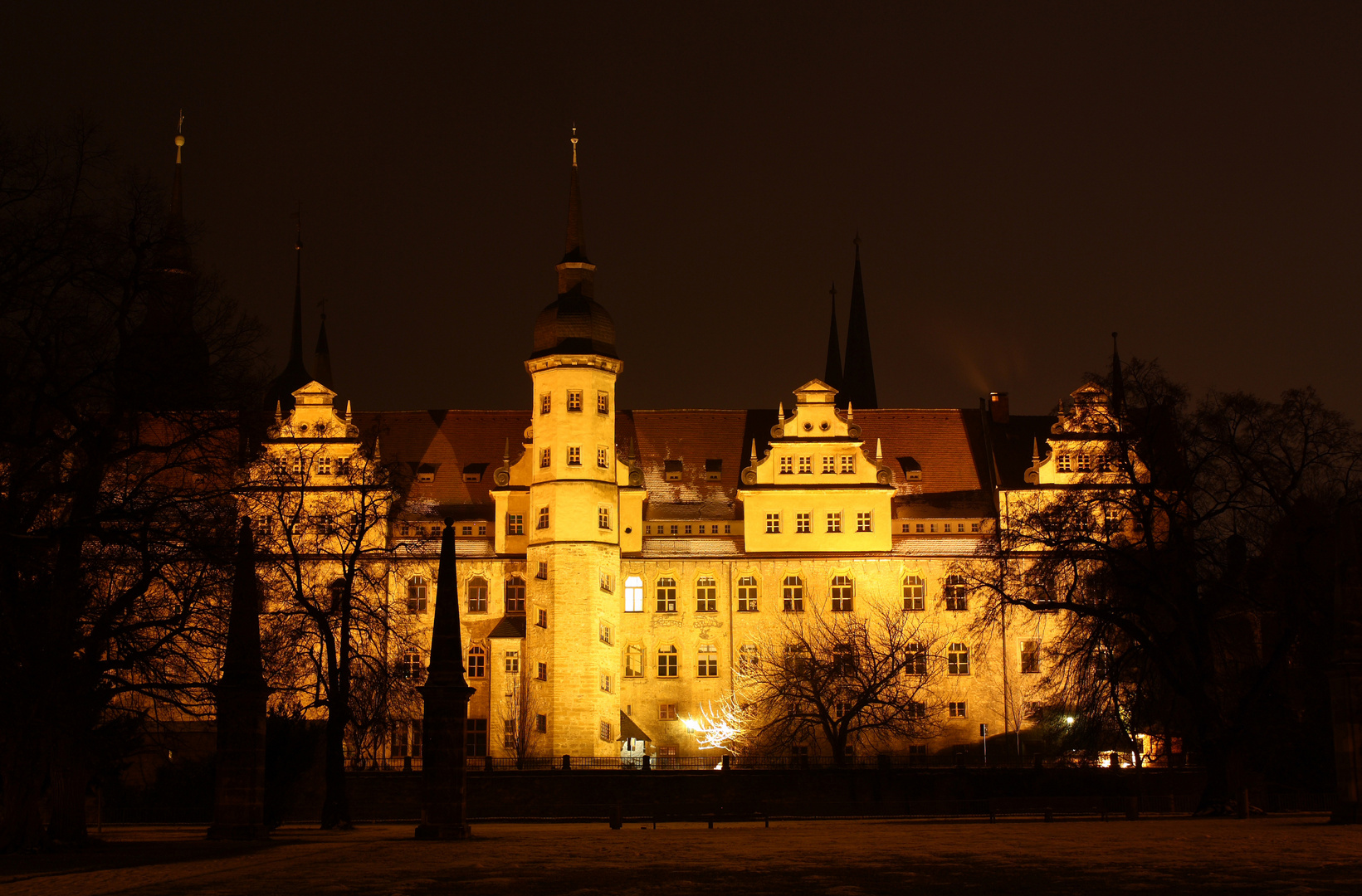 Schloss Merseburg bei Nacht