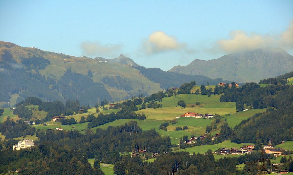 Schloß Mittersill,Sonnbergbauern u.Kitzbühleralpen