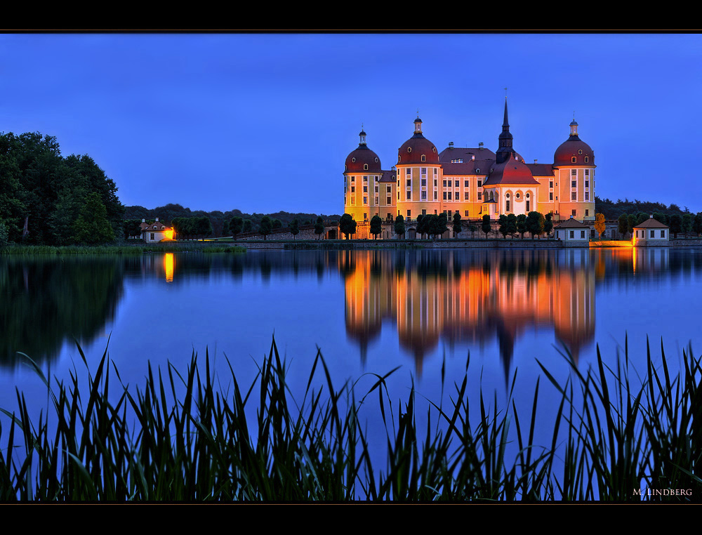 Schloss Moritzburg am Abend