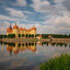 Schloss Moritzburg am Mittagszeit