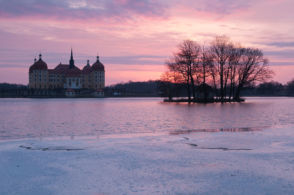 Schloss Moritzburg am Morgen