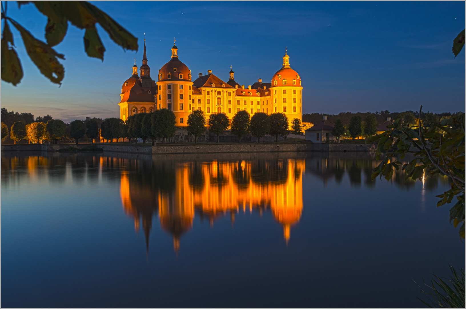 Schloss Moritzburg bei Nacht