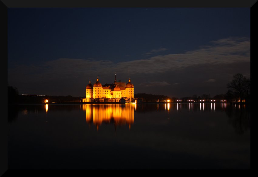 Schloss Moritzburg bei Nacht