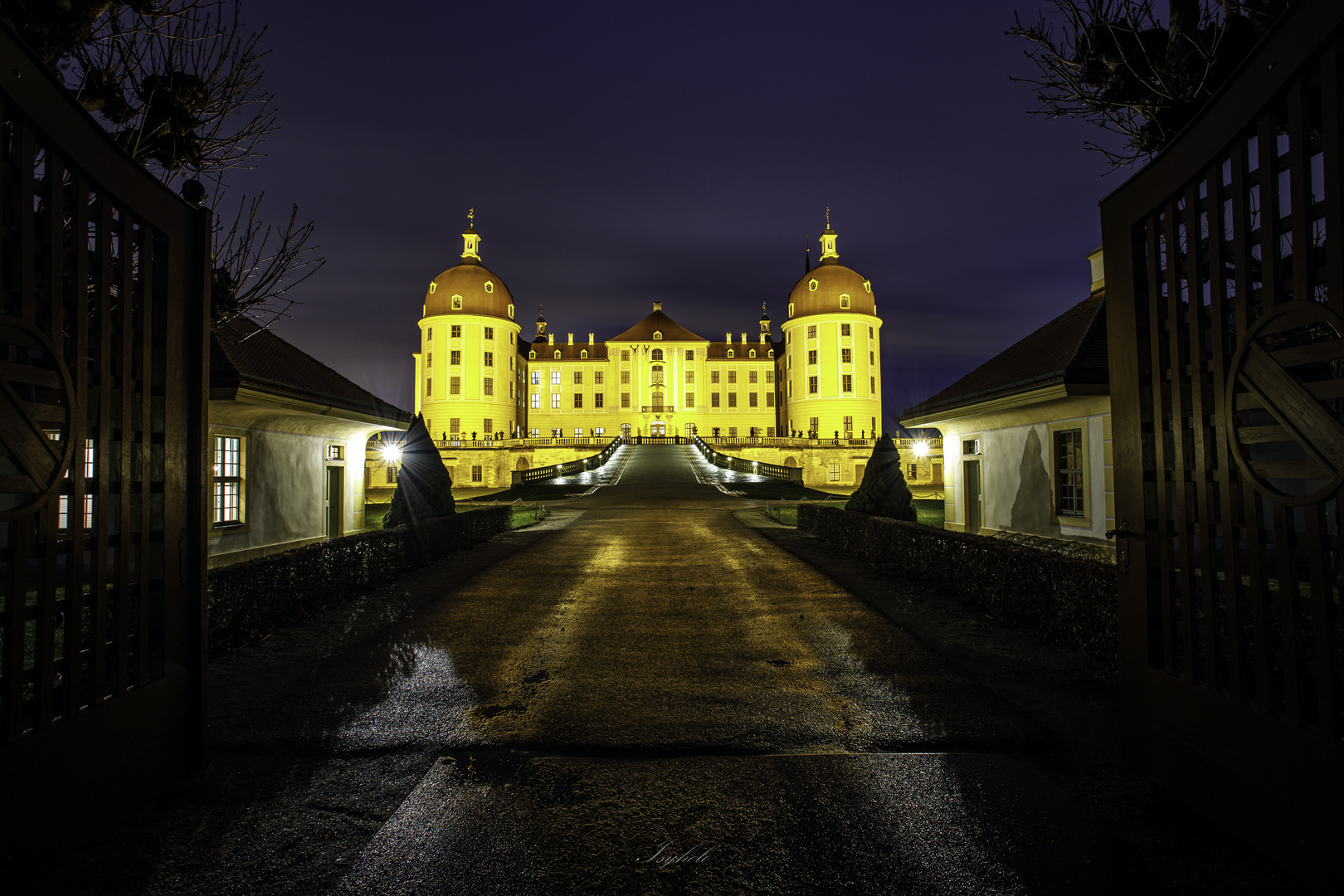 Schloss Moritzburg bei Nacht