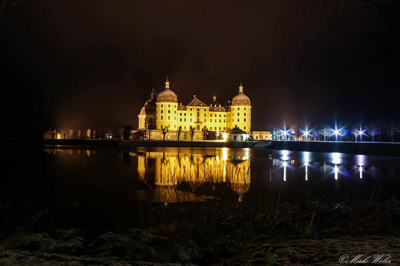 Schloss Moritzburg bei Nacht