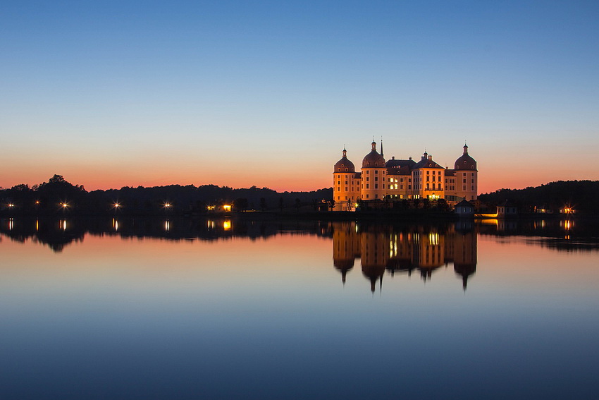 Schloss Moritzburg - gespiegelt