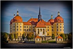 Schloß Moritzburg im Postkartenlook