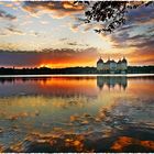 Schloss Moritzburg im Sonnenuntergang