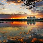 Schloss Moritzburg im Sonnenuntergang