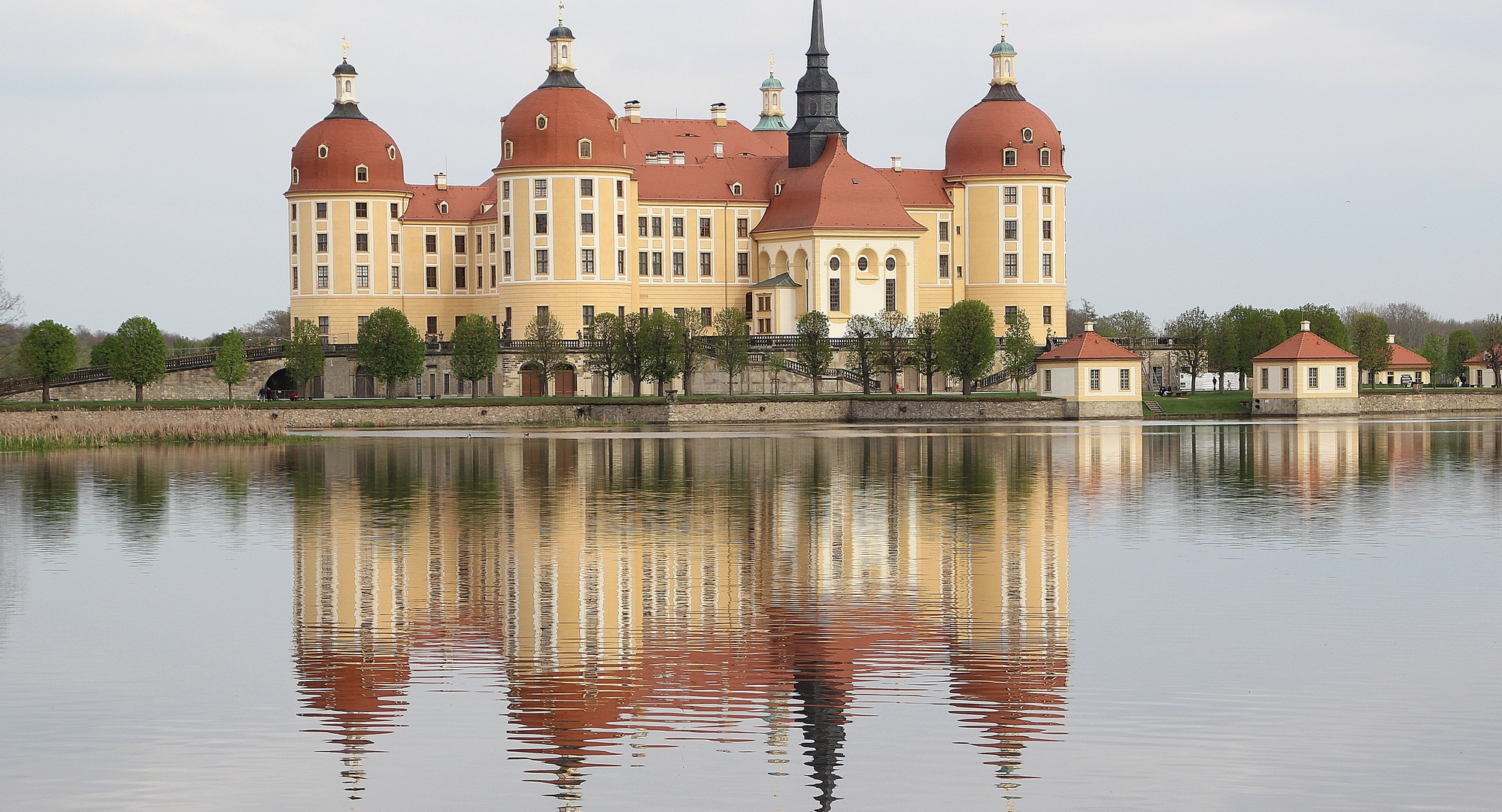 Schloss Moritzburg im Spiegel