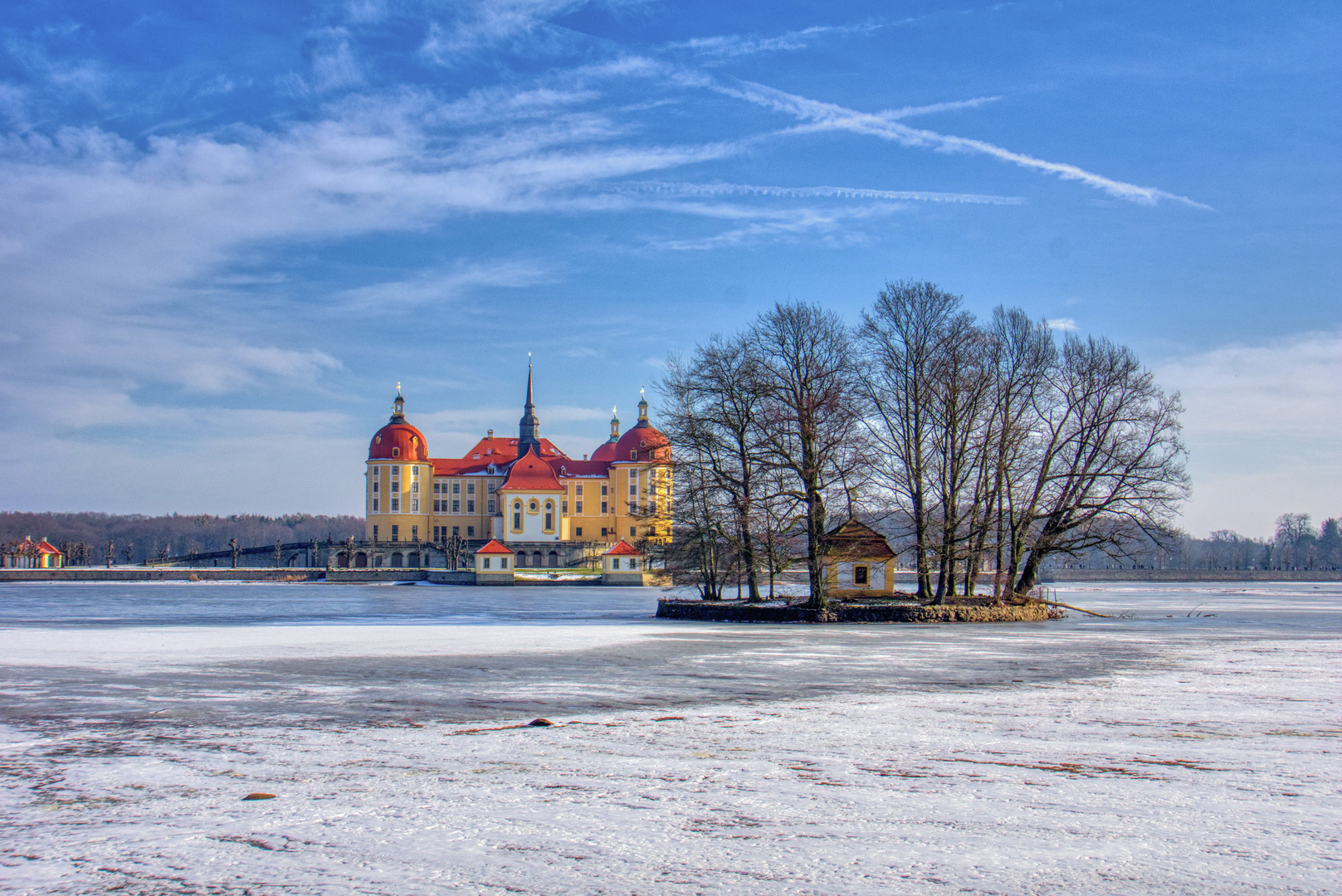 Schloss Moritzburg im Winter