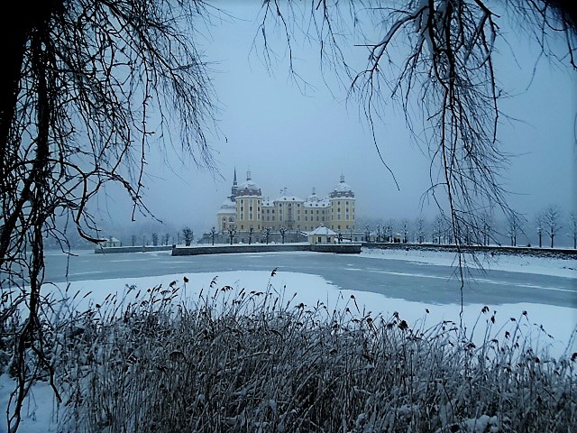 Schloß Moritzburg im Winter 