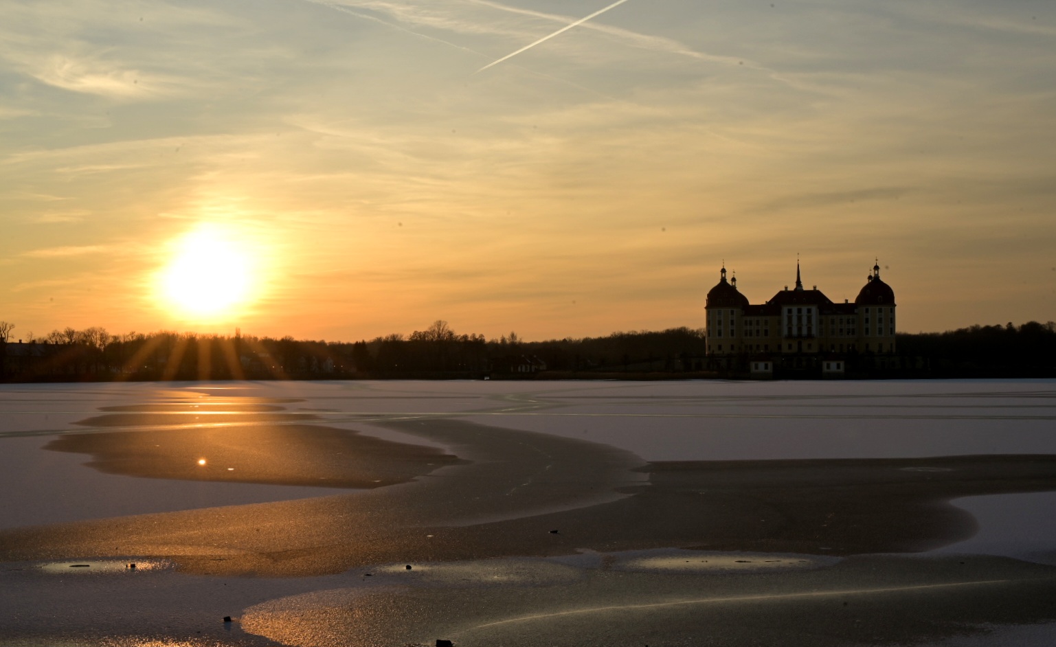 Schloß Moritzburg im Winter