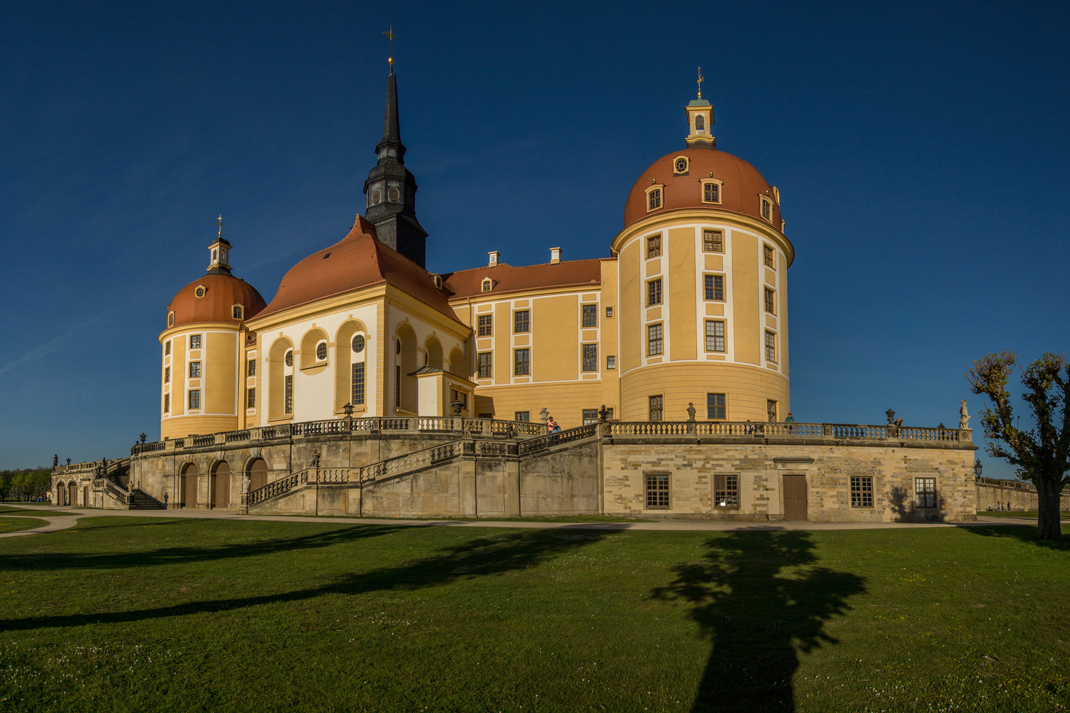 Schloss Moritzburg in der Abendsonne