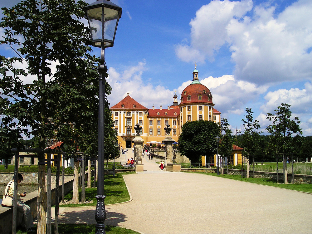 Schloss Moritzburg ( mit verdeckten Baugerüst )