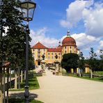Schloss Moritzburg ( mit verdeckten Baugerüst )