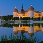 Schloss Moritzburg nach Sonnenuntergang