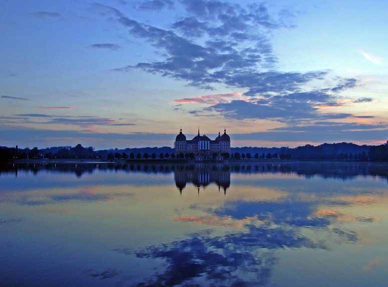 Schloß Moritzburg zur Blauen Stunde