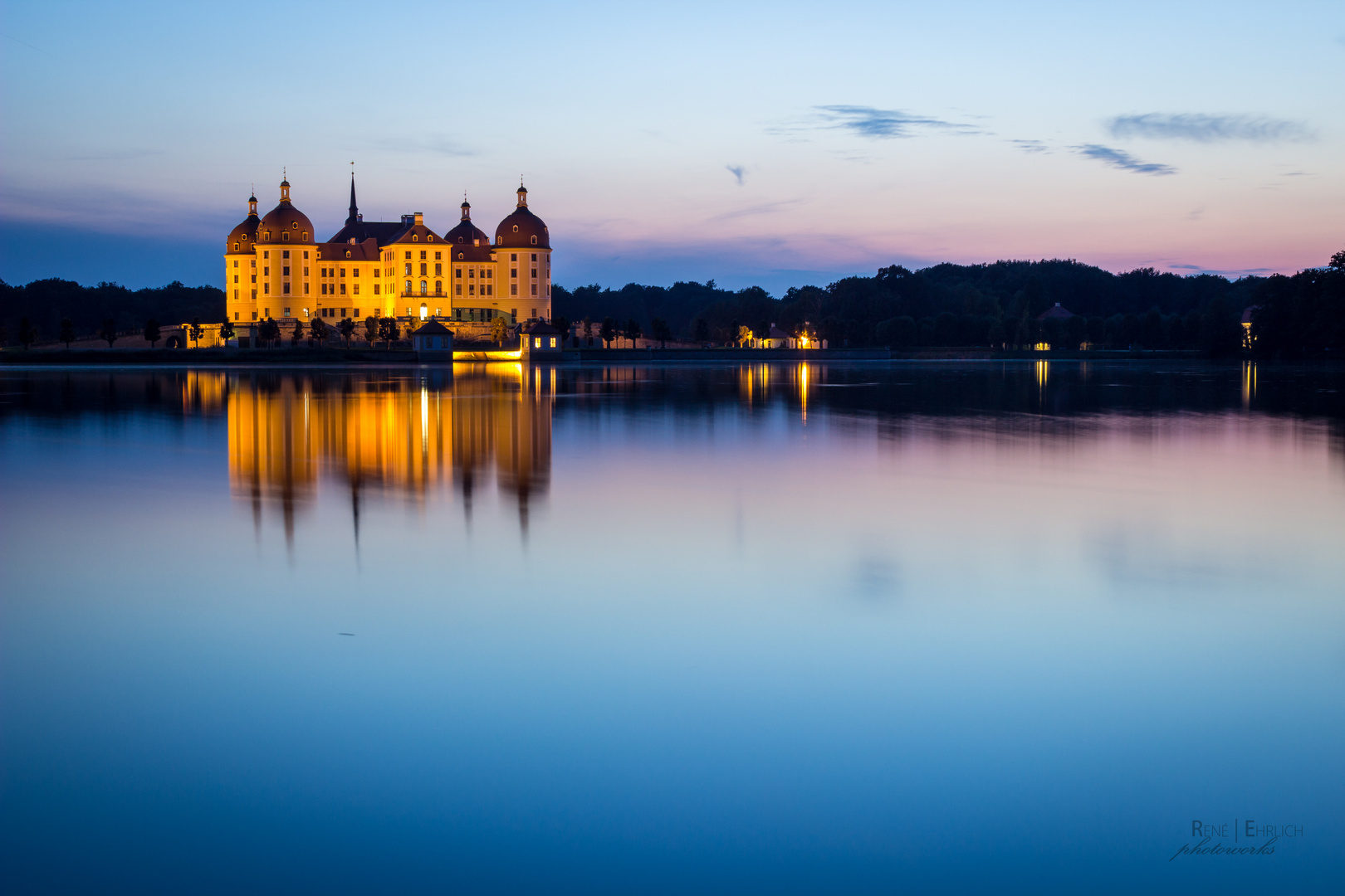 Schloss Moritzburg zur Blauen Stunde