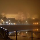 Schloss Neuburg im Nebel