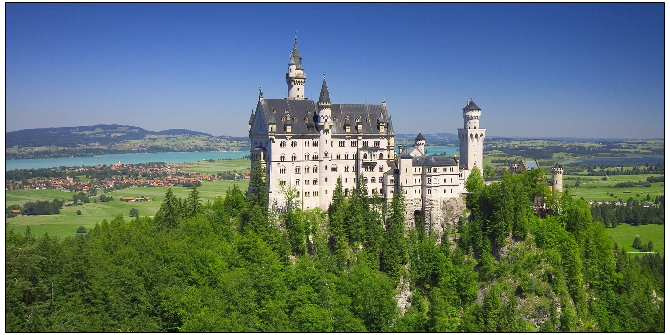 Schloss Neuschwanstein Foto Bild landschaft berge Schloss Neuschwanstein Foto Bild landschaft berge