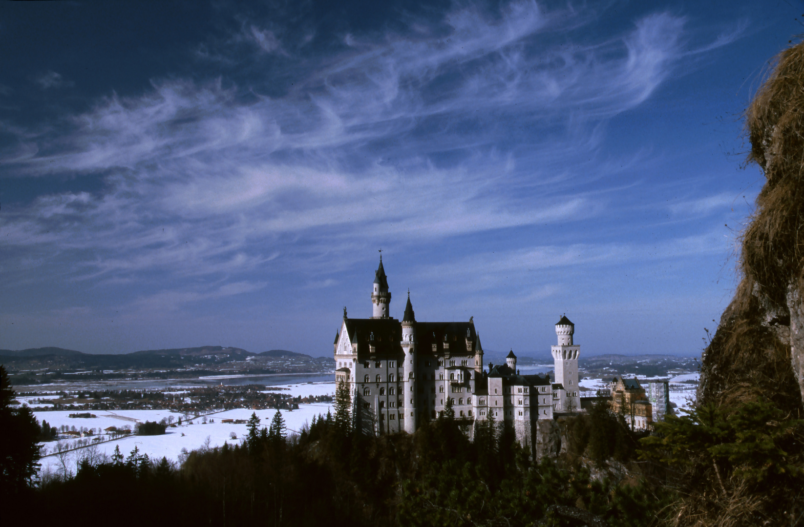 Schloß Neuschwanstein am Abend