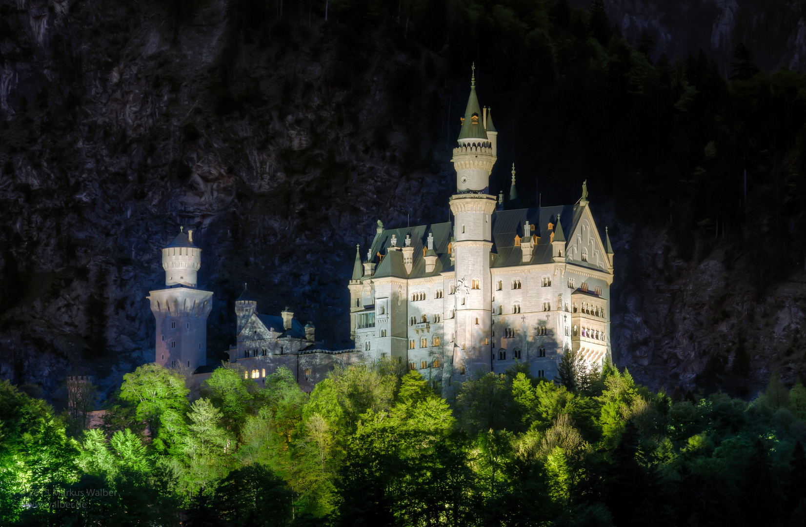 Schloss Neuschwanstein bei Nacht I