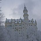 Schloß Neuschwanstein bei schlechten Wetter