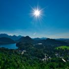 Schloß Neuschwanstein, Blick ins Tal