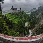 Schloss Neuschwanstein - Blick von der Marienbrücke