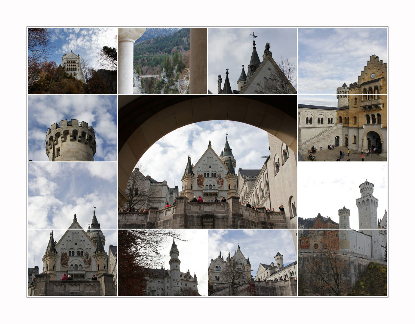 Schloss Neuschwanstein Collage