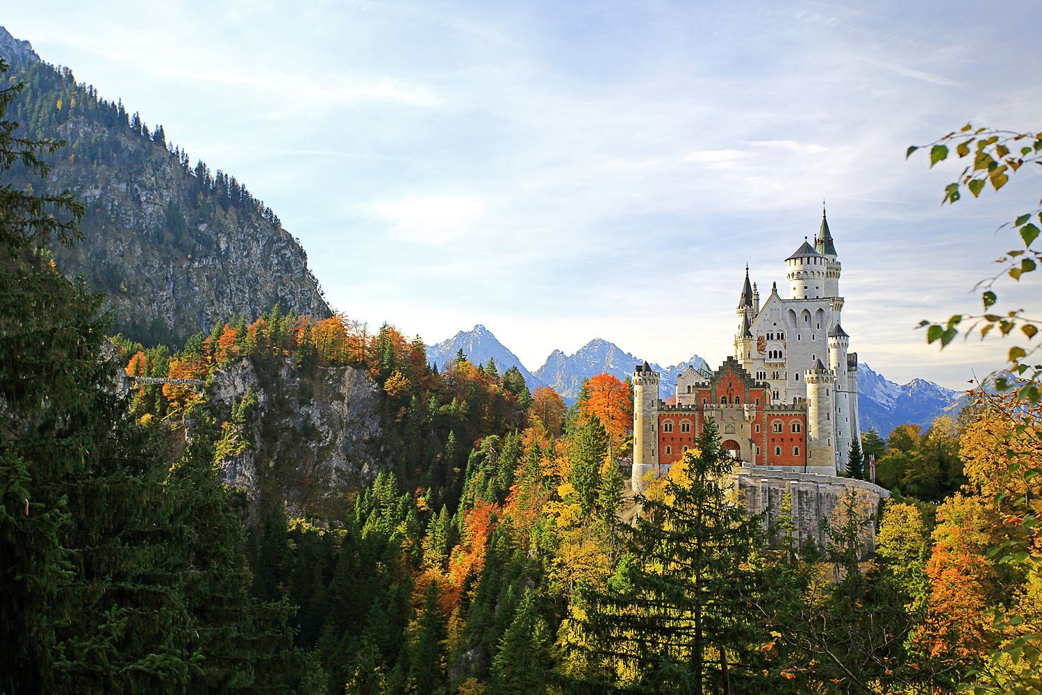 Schloss Neuschwanstein im Herbst