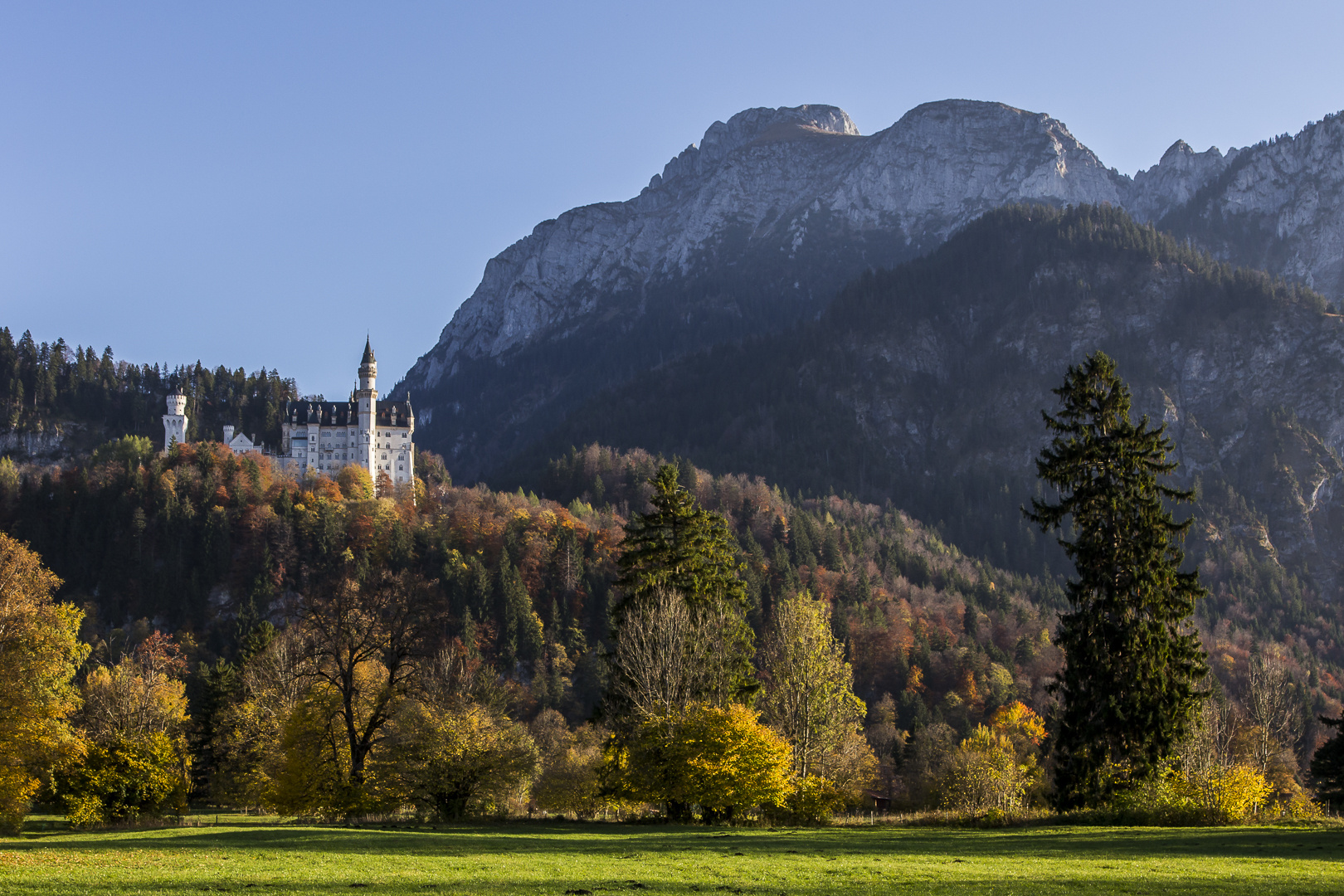 Schloss Neuschwanstein im Herbst