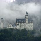 Schloß Neuschwanstein im Nebel