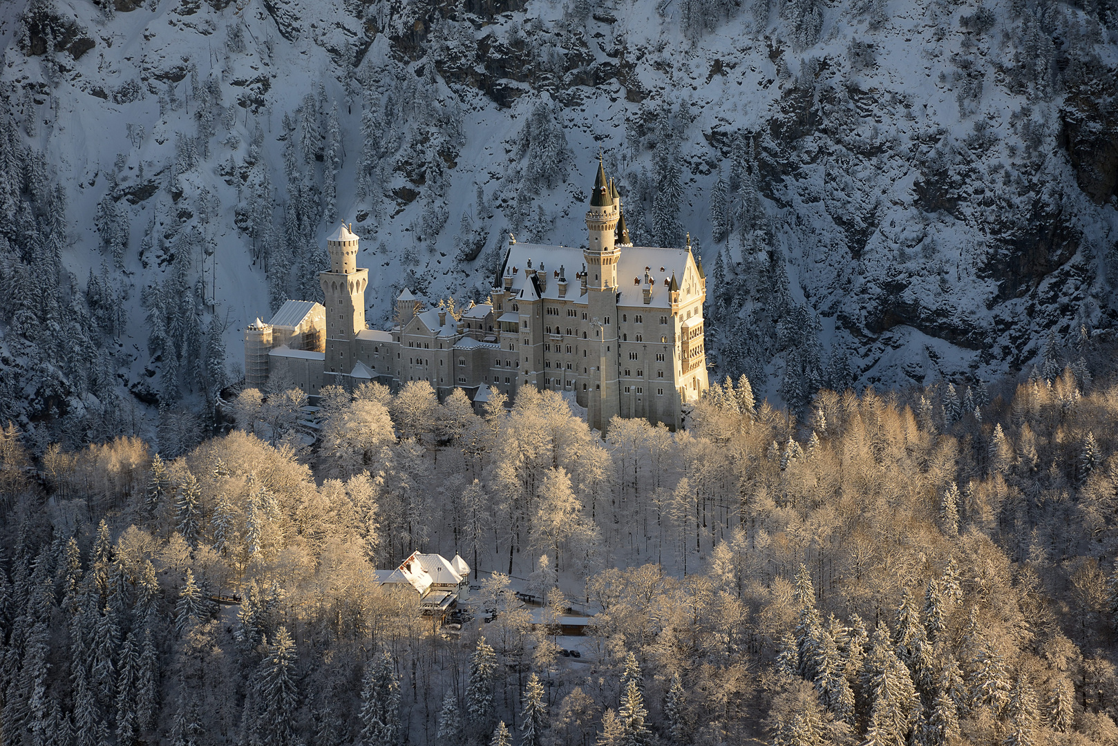 Schloss Neuschwanstein im Winter