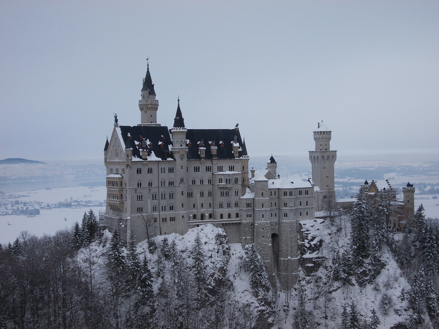 Schloss Neuschwanstein im Winter