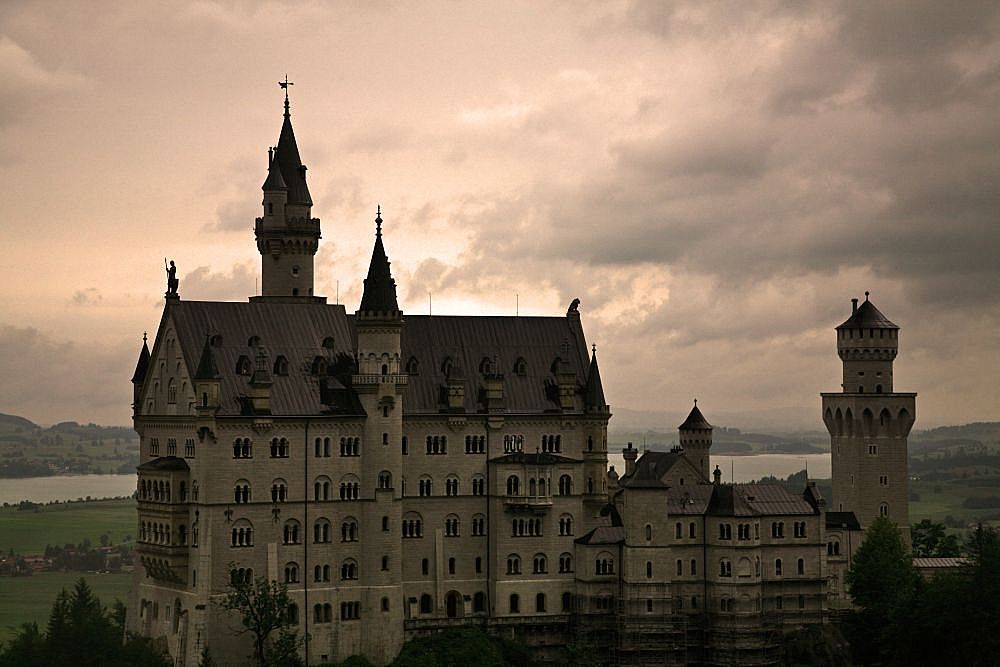 Schloss Neuschwanstein in mystischem Licht I