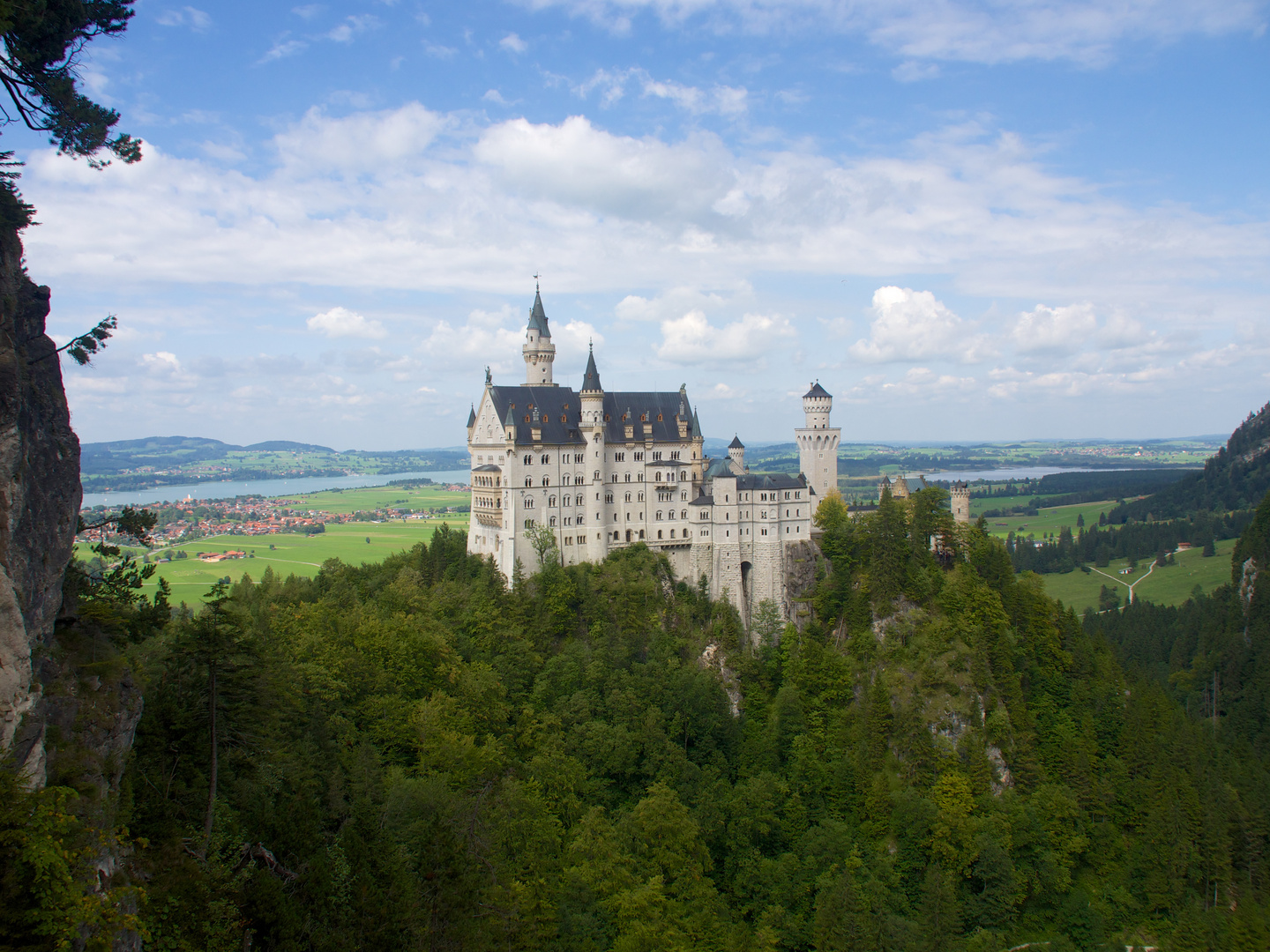 Schloß Neuschwanstein von der Marienbrücke