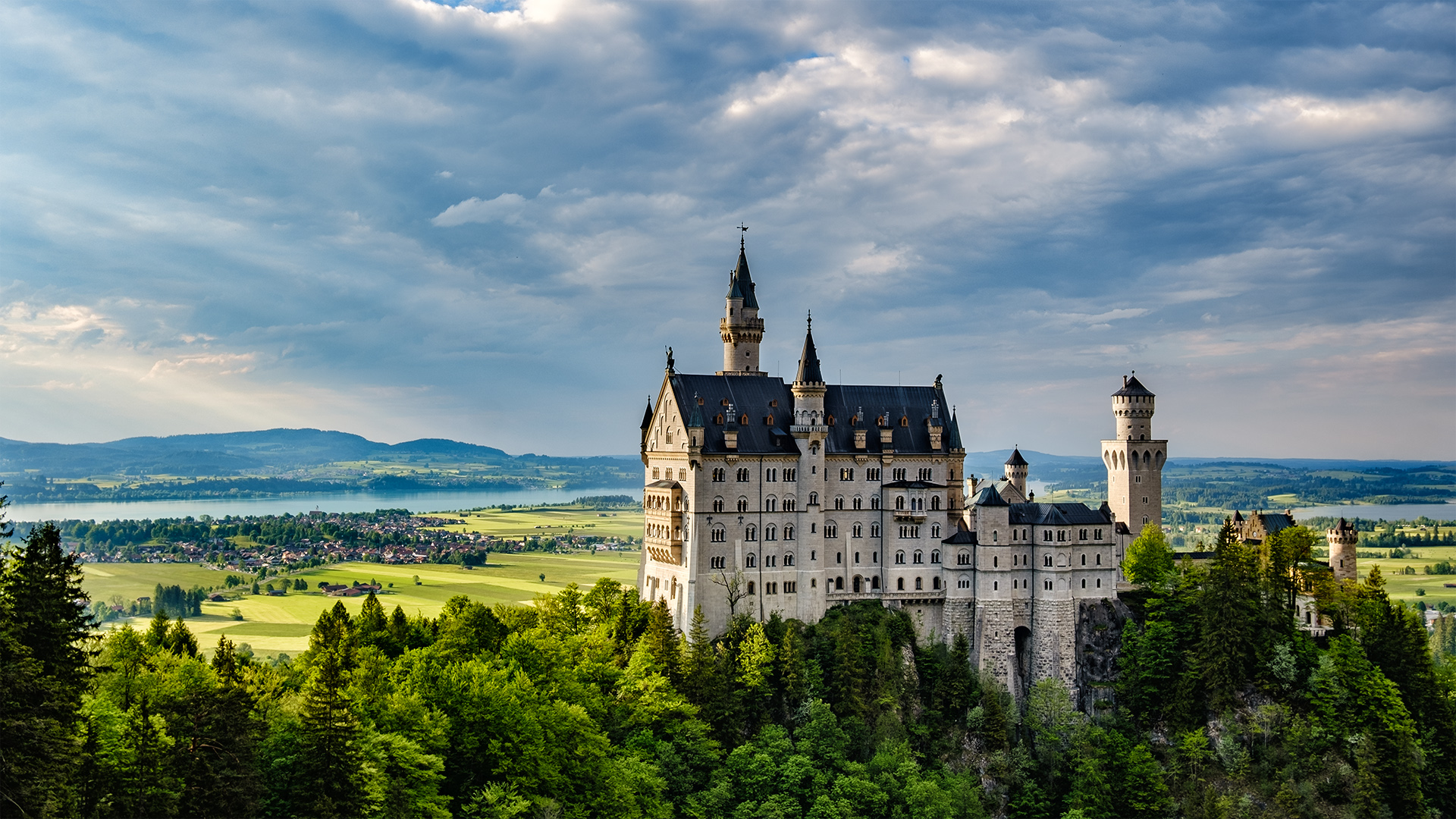 Schloss Neuschwanstein von der Marienbrücke, HDR