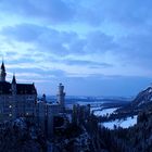 Schloss Neuschwanstein zur "blauen Stunde"