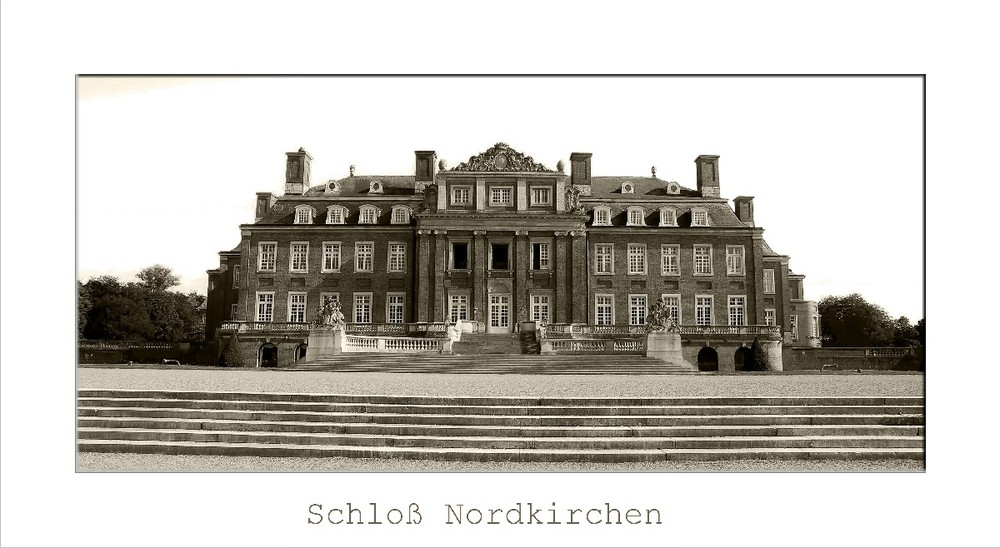 Schloß Nordkirchen in Schwarz/Weiß 1